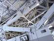 Abstract Metal construction.