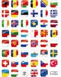 Europa Flaggen Fahnen Set Buttons Sticker Sprachen 3 Europa Flaggen Fahnen Set Buttons Sticker Sprachen 3