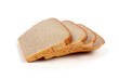 Slices of bread isolated on white Slices of bread isolated on white