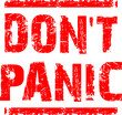 Vektor: Stempel_ DON'T PANIC Stempel_ DON'T PANIC