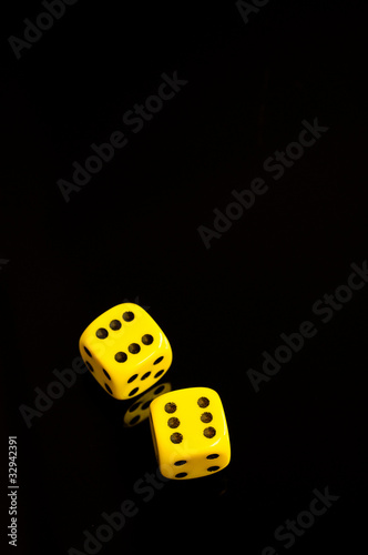 Photo: yellow dice yellow dice