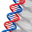 3D render bitmap - DNA model on white table with smooth shadow 3D render bitmap - DNA model on white table with smooth shadow