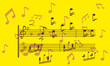 music background with note