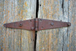 Old Rusty Door Hindge on Barn