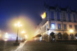 City street at night