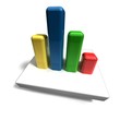 business line graph on white background