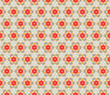 Pattern (seamless) with stars and flowers