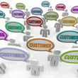 Customers - Large Group of People Talking Customers - Large Group of People Talking