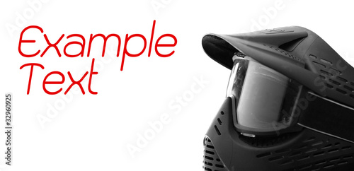Photo: Paintball extreme sport protective equipment mask Paintball extreme sport protective equipment mask
