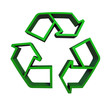 Recycling Logo Grün 3D