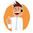 Homme d'affaire hotline Homme d'affaire hotline
