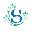 Logo stylist, hairdresser. Flowers # Vector