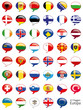 Europa Flaggen Fahnen Set Buttons Icons Sprechblase 1 Europa Flaggen Fahnen Set Buttons Icons Sprechblase 1