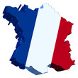 Elections - France 3D tricolore