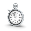 Chrome stopwatch 3d render illustration Chrome stopwatch 3d render illustration