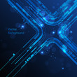 Abstract technology vector line background