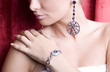 Beautiful blond woman with jewelry Beautiful blond woman with jewelry