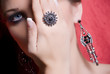 Beautiful blond woman with jewelry Beautiful blond woman with jewelry
