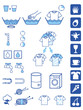 Detergent powder symbols