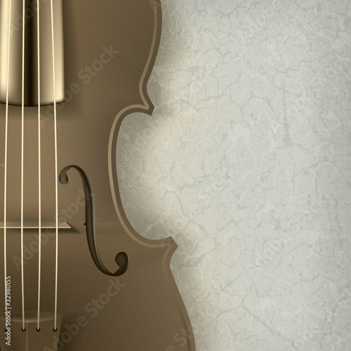 Vector: abstract grunge music background with violin abstract grunge music background with violin
