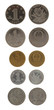 Chinese Coins Isolated on White