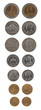 Thai Coins Isolated on White