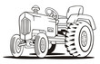 Tractor Coloring Template
