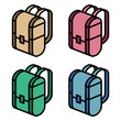 color backpack