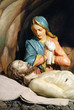 Jesus is laid in the tomb, church Slovakia