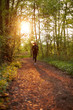 Junge Frau beim Joggen im Wald