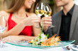 Foto: Abendessen oder Mittagessen in Restaurant Abendessen oder Mittagessen in Restaurant