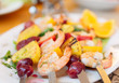Prawns grilled with fruits Prawns grilled with fruits