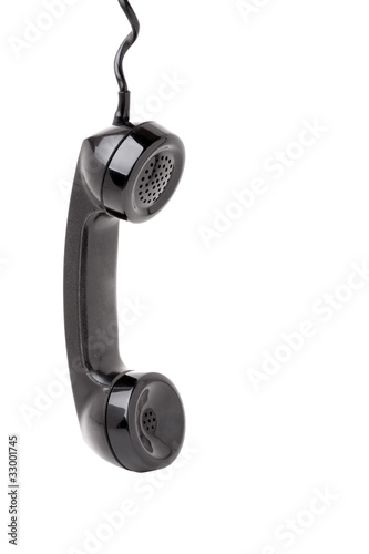Photo: Old Phone Handset Hanging Old Phone Handset Hanging