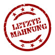 stempel letzte mahnung I