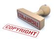 Copyright rubber stamp Copyright rubber stamp