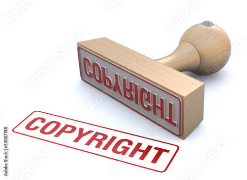 Illustration: Copyright rubber stamp Copyright rubber stamp