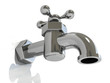 the water metal tap