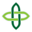 Celtic Knot (2x2) (Irish design pattern green silhouette) Celtic Knot (2x2) (Irish design pattern green silhouette)
