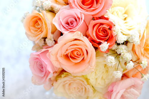 Photo: Wedding bouquet with roses Wedding bouquet with roses