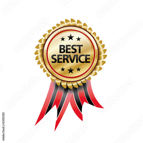 Vector: Best Service Gold Best Service Gold