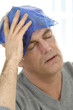 Migraine-thérapie, coussin thermique ( glacé )