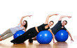 Group of People Doing Fitness Exercises