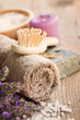 Spa with lavender and towel Spa with lavender and towel
