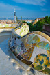 Mosaic bench in Park Guell, Barcelona, Spain Mosaic bench in Park Guell, Barcelona, Spain