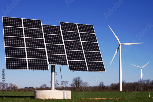 Photo: Alternative Energy - Wind and Solar Alternative Energy - Wind and Solar