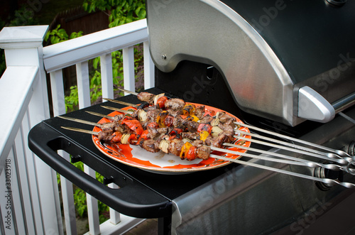Photo: Shish kebab on skewers Shish kebab on skewers