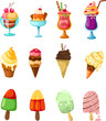 Set of ice-cream