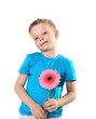 little boy in studio