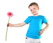 little boy in studio