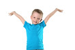 little boy in studio